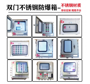 加裝防護(hù)門防爆配電箱 不銹鋼雙門防爆控制箱